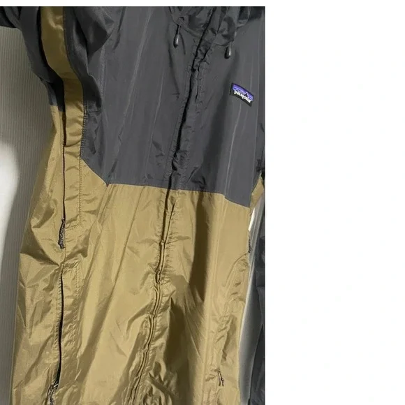 Patagonia Mens Sz S Houdini Full Zip Lightweight‎ Windbreaker Jacket Gray Khaki